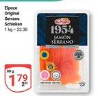 Original Serrano Schinken im Angebot bei GLOBUS in Braunschweig Original Serrano Schinken Angebote von Elpozo bei GLOBUS Braunschweig für 1,79 €