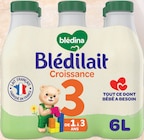 Blédilait Croissance 3 dès 12 mois - BLÉDILAIT - Intermarché Hyper Blédilait Croissance 3 dès 12 mois - BLÉDILAIT à 6,24 € dans le catalogue Intermarché Hyper
