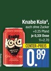 Knabe Kola Original Geschmack Angebote von Knabe Kola bei EDEKA Straubing für 0,89 €