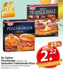 Dr. Oetker Pizzaburger oder Steinofen Tradizionale Pizza bei famila Nordost in Rheda-Wiedenbrück Dr. Oetker Pizzaburger oder Steinofen Tradizionale Pizza im Angebot bei famila Nordost Rheda-Wiedenbrück für 2,22 €