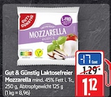 Laktosefreier Mozzarella im Angebot bei E center in Trier Laktosefreier Mozzarella Angebote von Gut & Günstig bei E center Trier für 1,12 €