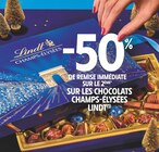 -50% de remise immédiate sur le 2ème sur les Chocolats Champs-Élysées Lindt à Intermarché Express dans La Mulatière