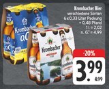Bier im Angebot bei EDEKA in Radeberg Bier Angebote von Krombacher bei EDEKA Radeberg für 3,99 €