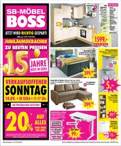 Aktueller SB Möbel Boss Möbel & Einrichtung Prospekt in Gera und Umgebung, "JETZT WIRD RICHTIG GESPART!" mit 12 Seiten, 13.09.2025 - 19.09.2025