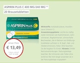 ASPIRIN PLUS C 400 MG/240 MG im aktuellen LINDA Partnerapotheke Prospekt