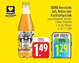 Aktuelles Saft, Nektar oder Fruchtsaftgetränk Angebot bei EDEKA in Würzburg ab 1,29 €
