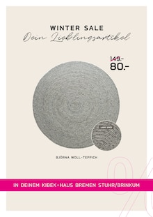Wolle im aktuellen Kibek Prospekt (Bremen) Wolle im Kibek Prospekt "WINTER SALE" mit 21 Seiten (Bremen)