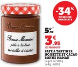Pâte à tartiner noisette et cacao - Bonne Maman dans le catalogue U Express