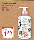 Handseife Angebote von Frosch bei GLOBUS Neustadt für 1,59 €