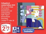 Aktuelle Schulbedarf Angebote bei GLOBUS in Saarbrücken Aktuelles Collegeblock Limited Edition 2025 Angebot bei GLOBUS in Saarbrücken ab 27,79 €