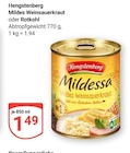Mildes Weinsauerkraut Angebote von Hengstenberg bei GLOBUS Viersen für 1,49 €