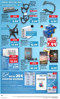 Batterie im Kaufland Prospekt "Aktuelle Angebote" mit 44 Seiten (Leipzig)