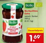 Bio Konfitüre Extra im Netto Marken-Discount Prospekt Bio Konfitüre Extra von BioBio im aktuellen Netto Marken-Discount Prospekt für 1,69 €