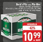 Pils oder Mix-Bier Angebote von Beck's bei E center Duisburg für 10,99 €