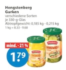 Gemuesekonserven im V-Markt Prospekt Gurken von Hengstenberg im aktuellen V-Markt Prospekt für 1,79 €