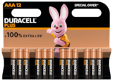 Lot De 12 Piles Plus 100% Duracell dans le catalogue Auchan Hypermarché