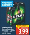 Bier oder Biermischgetränke von Beck's im aktuellen E center Prospekt