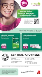 mea - meine apotheke Prospekt für Berlin mit 4 Seiten mea - meine apotheke Prospekt für Berlin: "Unsere August-Angebote", 4 Seiten, 01.08.2025 - 31.08.2025