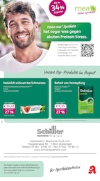 mea - meine apotheke Prospekt für Göppingen mit 4 Seiten mea - meine apotheke Prospekt für Göppingen: "Unsere August-Angebote", 4 Seiten, 01.08.2026 - 31.08.2026