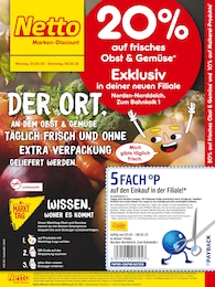 Netto Marken-Discount Prospekt für Norden: "20% auf frisches Obst & Gemüse", 4 Seiten, 03.02.2025 - 08.02.2025