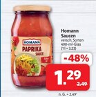 Saucen im Angebot bei Markant Nordwest in Bünde Saucen Angebote von Homann bei Markant Nordwest Bünde für 1,29 €