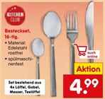 Besteckset im Angebot bei Netto Marken-Discount in Schwäbisch Hall Besteckset Angebote von Kitchen Club bei Netto Marken-Discount Schwäbisch Hall für 4,99 €