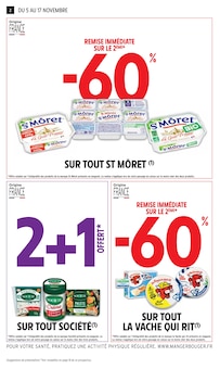 Prospectus Intermarché à Lessay, "-60% DE REMISE IMMÉDIATE SUR LE 2ÈME SUR UNE SÉLECTION DE PRODUITS", 56 pages de promos valables du 05/11/2024 au 17/11/2024