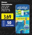 EDEKA - Damenbinden Angebot im Prospekt Damenbinden bei EDEKA im Prospekt "" für 3,69 €