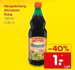 Aktuelle Essig Angebote bei Netto Marken-Discount in Mannheim Aktuelles Altmeister Essig Angebot bei Netto Marken-Discount in Mannheim ab 1,00 €