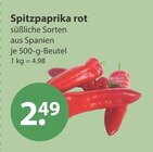 Aktuelles Spitzpaprika rot Angebot bei V-Markt in Regensburg ab 2,49 €