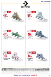 Prix et réduction Converse dans le prospectus Intersport en cours Offre Converse dans le catalogue Intersport du moment à la page 11
