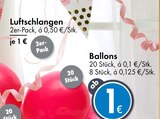Luftschlangen oder Ballons Angebote bei TEDi Solingen für 1,00 €