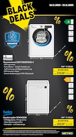 Waschmaschine Angebot im METRO Prospekt, gültig von 10.11.2025 bis 15.11.2025 Waschmaschine Angebot im aktuellen METRO Prospekt auf Seite 18
