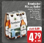 Pils im Angebot bei EDEKA in Kempen Pils Angebote von Krombacher bei EDEKA Kempen für 4,79 €