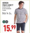 Herren Piqué-Shorty Angebote von Phil & Co. bei Marktkauf Remscheid für 15,99 €