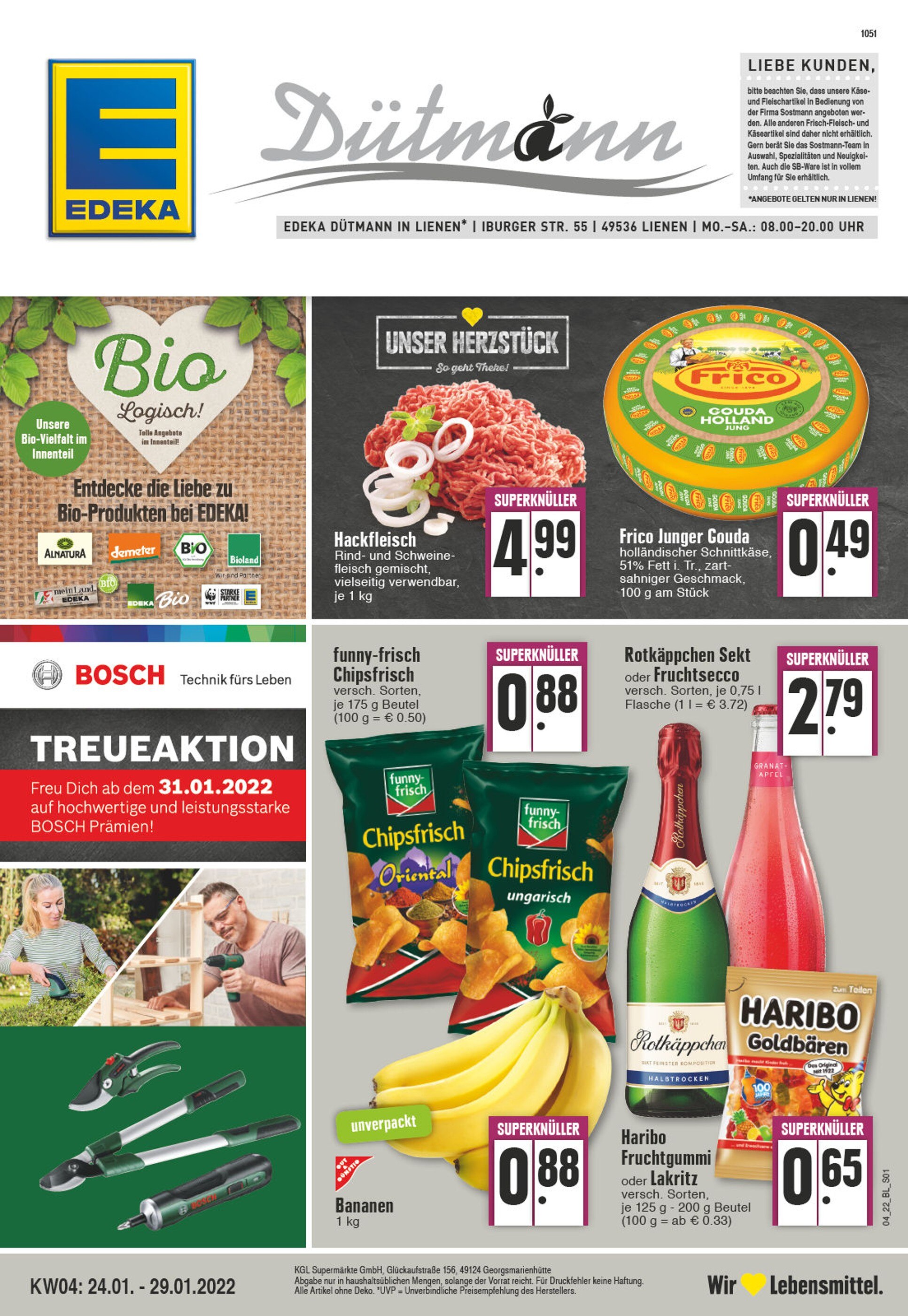EDEKA Prospekt für Lengerich mit 24 Seiten EDEKA Prospekt für Lengerich: "Aktuelle Angebote", 24 Seiten, 24.01.2022 - 29.01.2022