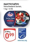 Heringfilets im Angebot bei GLOBUS in Braunschweig Heringfilets Angebote von Appel bei GLOBUS Braunschweig für 0,99 €