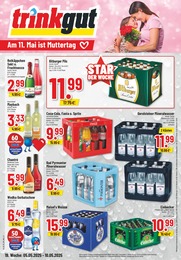 Getränkemarkt Prospekt von Trinkgut Ronnenberg Trinkgut Prospekt: "Aktuelle Angebote", 6 Seiten, 05.05.2025 - 10.05.2025