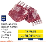 Aktuelles Irisches Lamm Nacken-Carrée Angebot bei METRO in Karlsruhe ab 22,46 €