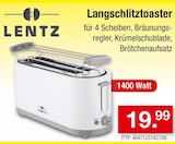 Langschlitztoaster Angebote von LENTZ bei Zimmermann Wiesbaden für 19,99 €