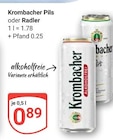 Pils Angebote von Krombacher bei GLOBUS Bad Homburg für 0,89 €