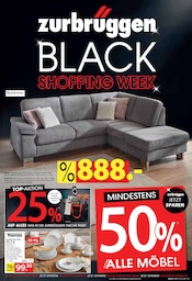 Aktueller Zurbrüggen Prospekt mit Porzellan, "BLACK SHOPPING WEEK", Seite 1