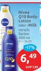 Q10 Body-Lotion von Nivea für 6,49 € bei budni im Angebot Q10 Body-Lotion von Nivea im aktuellen budni Prospekt