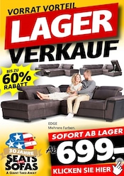 Aktueller Seats and Sofas Prospekt mit Wohnzimmer, "LAGER VERKAUF", Seite 1