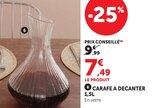 Carafe en verre - Hyper U à Saintes Carafe en verre en promo chez Hyper U Saintes à 7,49 €