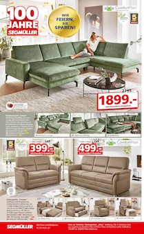 Sofa im aktuellen Segmüller Prospekt (Offenbach (Main)) Sofa im Segmüller Prospekt "100 Jahre Segmüller - Highlight Angebote" mit 56 Seiten (Offenbach (Main))