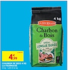 Charbon de Bois 4 kg - La Fournaise à 4,99 € dans le catalogue Intermarché Hyper