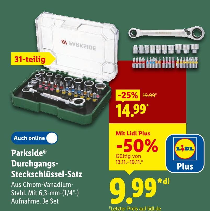 Durchgangs-Steckschlüssel-Satz