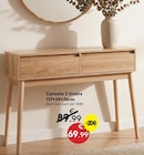 Console 2 tiroirs en promo chez Maxi Bazar Console 2 tiroirs dans le catalogue Maxi Bazar