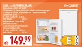 Kühlschrank KS117-3-E-040E Angebote von Exquisit bei Marktkauf Mülheim für 149,99 €